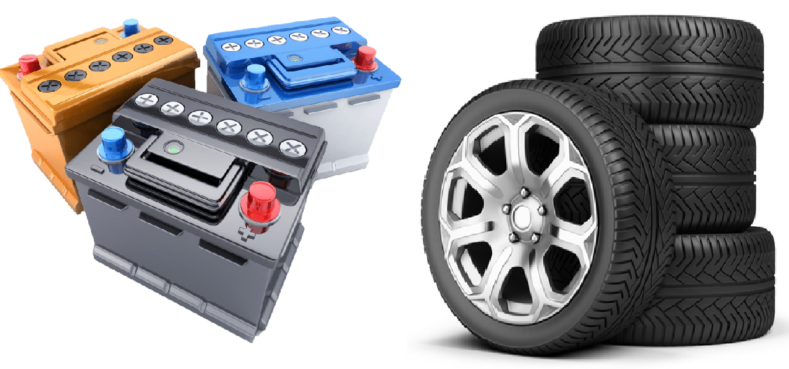 Tires and batteries 1